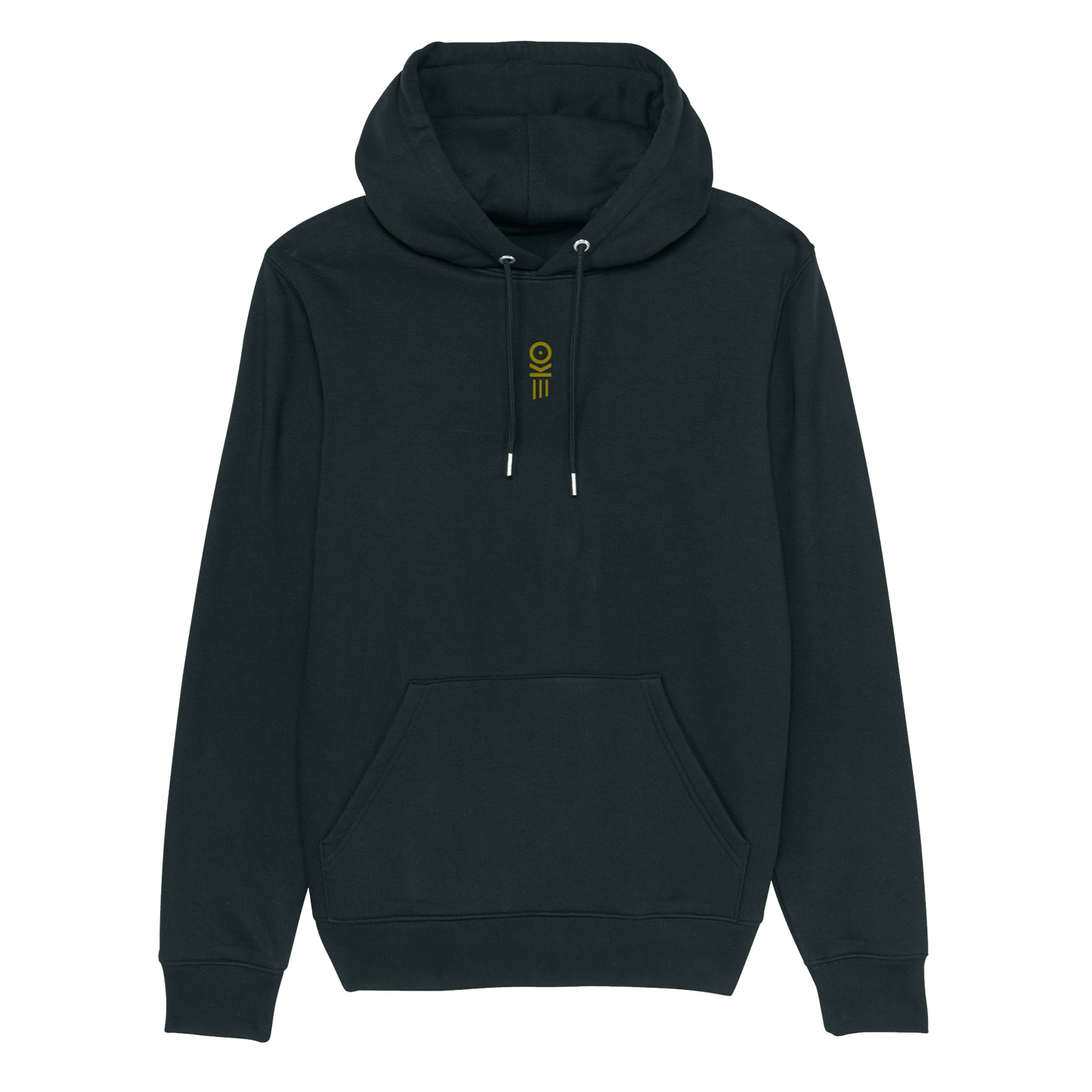 Hoodie // KO brodert gull