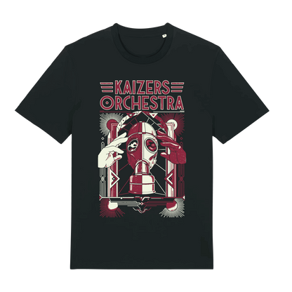 NYHET // T-skjorte // Sort // Rød Deformat