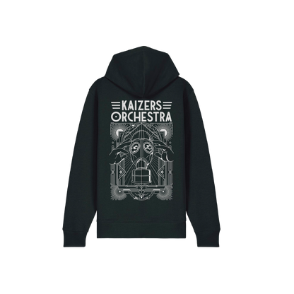Zip hoodie // Gassmaske patch